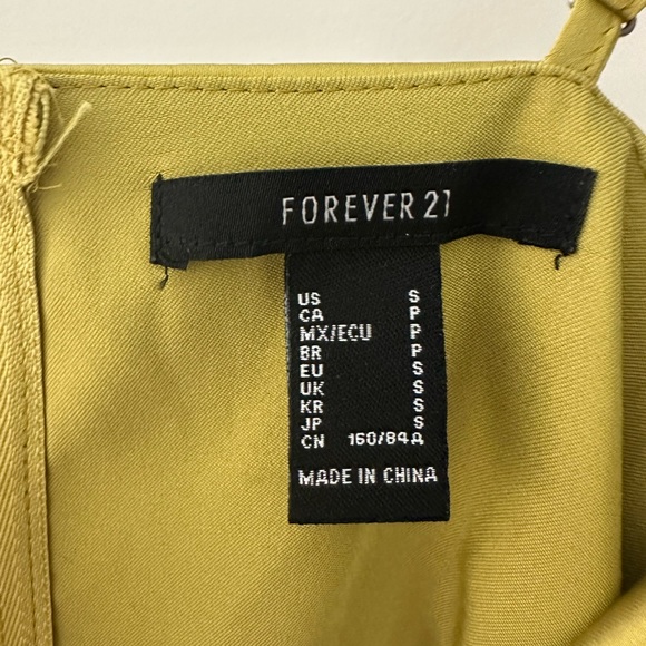 Chartreuse Rhinestone Crop Top - Picture 5 of 8